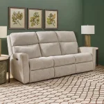 Score Fabric Power Reclining Sofa with Power Headrests & Lumbar - Image 3