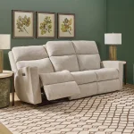 Score Fabric Power Reclining Sofa with Power Headrests & Lumbar - Image 7