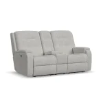 Arlo Fabric Power Reclining Loveseat with Console - Image 5