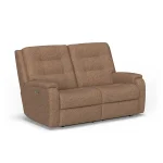 Arlo Fabric Power Reclining Loveseat with Power Headrests & Lumbar - Image 5