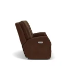 Penn Fabric Power Reclining Loveseat with Console & Power Headrests & Lumbar - Image 8