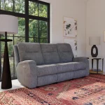 Penn Fabric Power Reclining Sofa with Power Headrests & Lumbar - Image 3