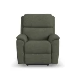 Porter Fabric & Leather Power Recliner with Power Headrest & Lumbar - Image 4