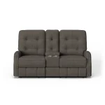 Devon Fabric Power Reclining Loveseat with Console & Power Headrests - Image 3