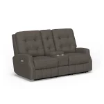 Devon Fabric Power Reclining Loveseat with Console & Power Headrests - Image 5