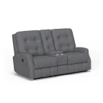 Devon Fabric Power Reclining Loveseat with Console - Image 5