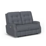 Devon Fabric Power Reclining Loveseat with Power Headrests - Image 5