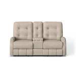 Devon Fabric Reclining Loveseat with Console - Image 6