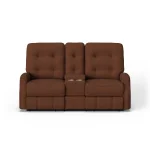 Devon Fabric Power Reclining Loveseat with Console - Image 6