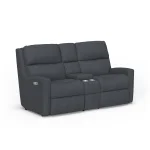 Catalina Fabric Power Reclining Loveseat with Console & Power Headrests