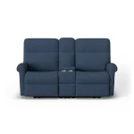 Davis Fabric Power Reclining Loveseat with Console - Image 6