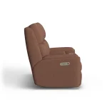 Rio Fabric Power Reclining Loveseat with Console & Power Headrests - Image 7