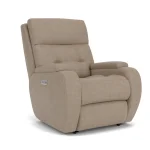 Strait Fabric Power Recliner with Power Headrest - Image 5