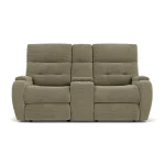 Strait Fabric Power Recliner with Power Headrest & Lumbar - Image 6