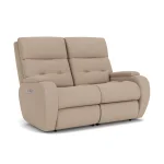 Strait Fabric Power Reclining Loveseat with Power Headrests - Image 5