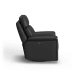 Refined Leather Power Swivel Gliding Recliner with Power Headrest & Lumbar - Image 4