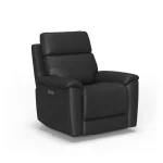 Refined Leather Power Swivel Gliding Recliner with Power Headrest & Lumbar - Image 5