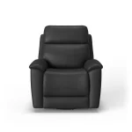 Refined Leather Power Swivel Gliding Recliner with Power Headrest & Lumbar - Image 6