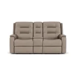 Arlo Leather Reclining Loveseat with Console - Image 3