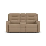Arlo Leather Reclining Loveseat with Console - Image 6