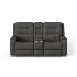 Arlo Leather Power Reclining Loveseat with Console & Power Headrests & Lumbar - Image 3