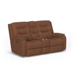 Arlo Leather Power Reclining Loveseat with Console - Image 5