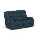 Arlo Leather Power Reclining Loveseat with Power Headrests & Lumbar - Image 5