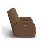 Arlo Leather Power Reclining Loveseat with Power Headrests & Lumbar - Image 7