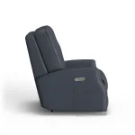 Devon Leather Power Recliner with Power Headrest - Image 4