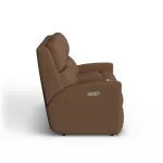 Catalina Leather Power Reclining Loveseat with Console & Power Headrests - Image 7