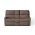 Catalina Leather Power Reclining Loveseat with Console - Image 3