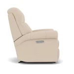 Davis Leather Power Recliner with Power Headrest - Image 4