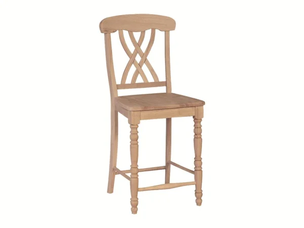24'' Lattice Counter Stool