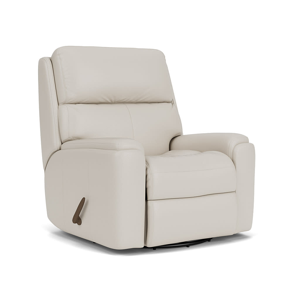 S390453-105999068 Rio Leather Swivel Gliding Recliner - Image 1