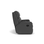 Rio Leather Reclining Loveseat with Console - Image 4