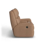 Rio Leather Power Reclining Loveseat with Console - Image 7