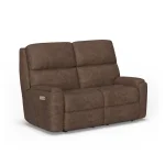 Rio Leather Power Reclining Loveseat with Power Headrests - Image 5