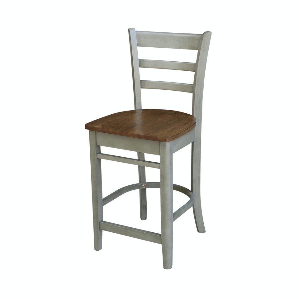 Dining Essentials - Emily Stool in Hickory & Stone