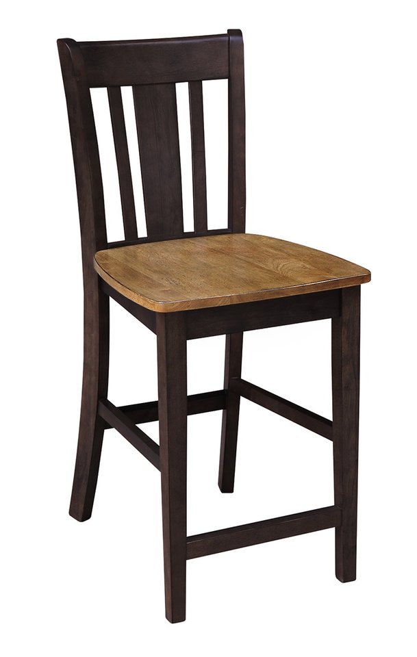 Dining Essentials - San Remo Stool in Hickory & Coal