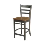 Dining Essentials - Emily Stool in Hickory & Coal