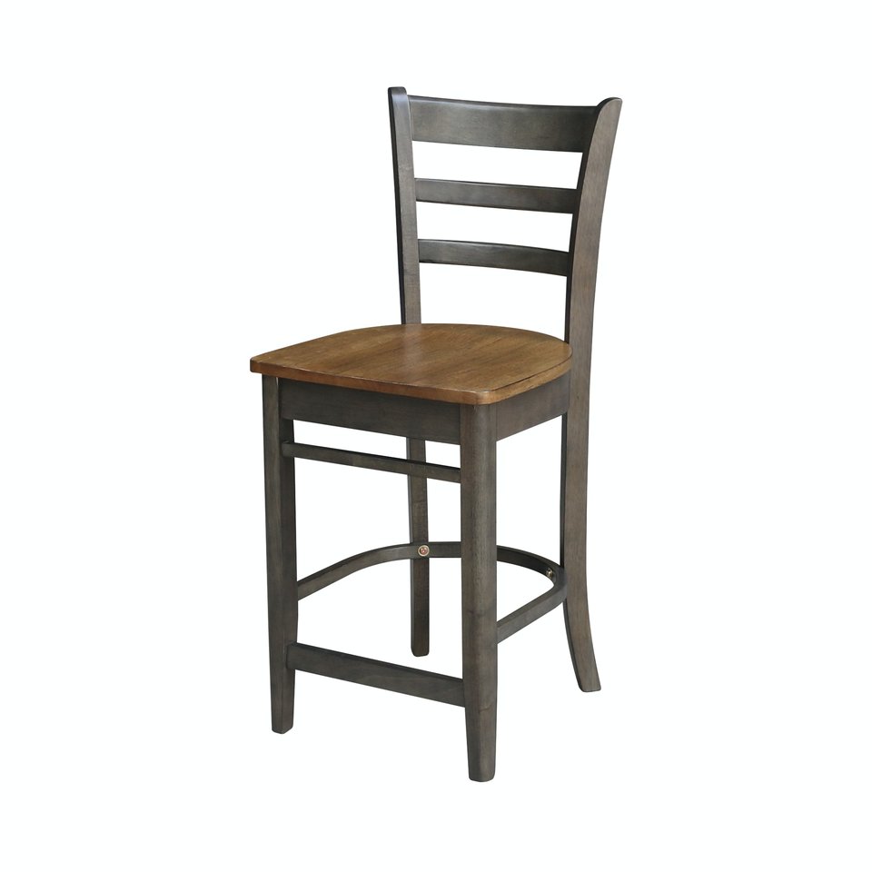 Dining Essentials - Emily Stool in Hickory & Coal