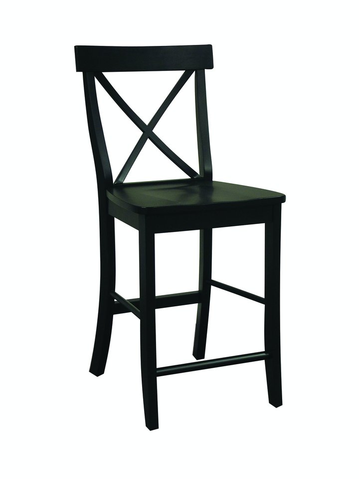 Dining Essentials - X-Back Stool in Black