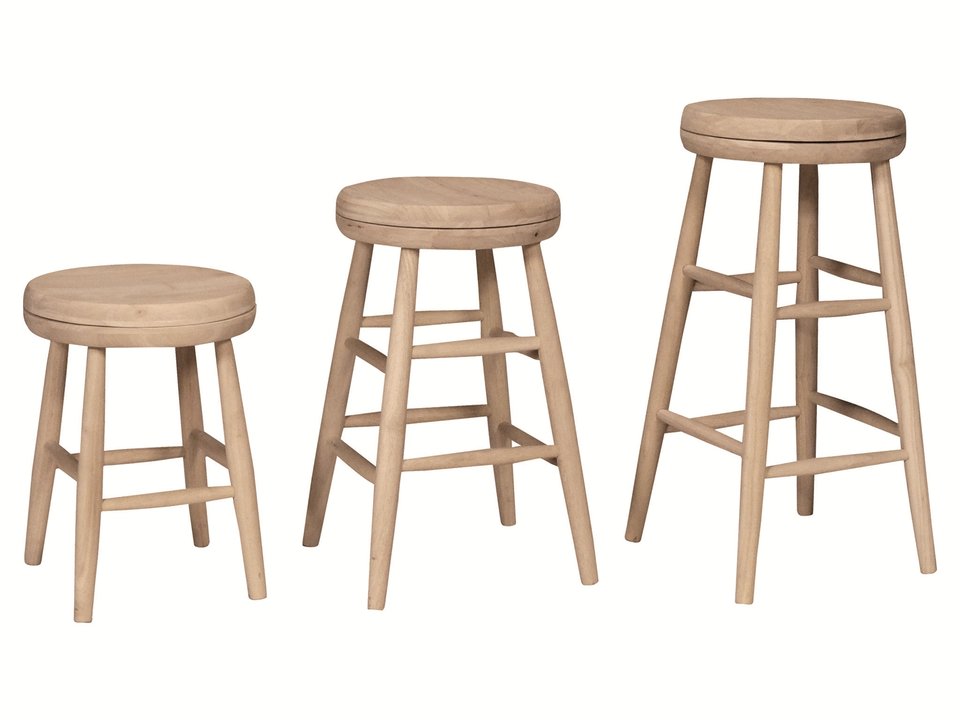 Scoop Seat Swivel Stools - S-824SW