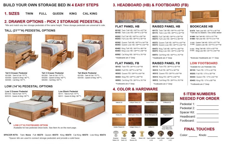 Storage Beds Design Your Own Chest Bed - Seeattachedimage