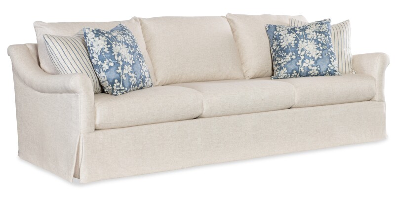 Upholstery Living Room Emme Skirted Grand Sofa