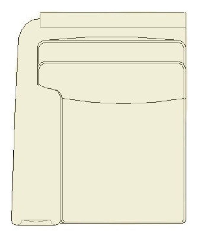 Sage, Simply Me Living Room Sage LAF Chair