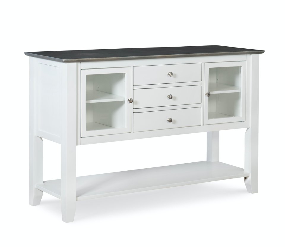 Cosmopolitan Collection - Server in Heather Gray & White