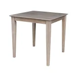 Dining Essentials - 30'' Square Table Top w/ 30'' Shaker Legs in Taupe Gray - T09-3030T