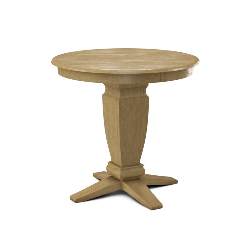 Build Your Own Pedestal Table w/ 36"H Java Gathering Pedestal for Solid Tops