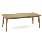 Mid Century Moden Solid Table w/ Flared Legs - Image 3